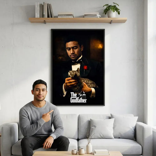 Custom Godfather Portrait from Photo as The Don Vito Corleone