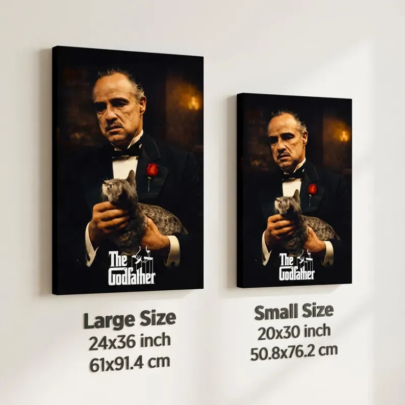 Custom Godfather Portrait from Photo as The Don Vito Corleone